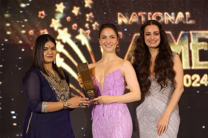 Dr. Nikita Pandey (L), Elli Avrram (Centre), Dia Mirza (R) (4)